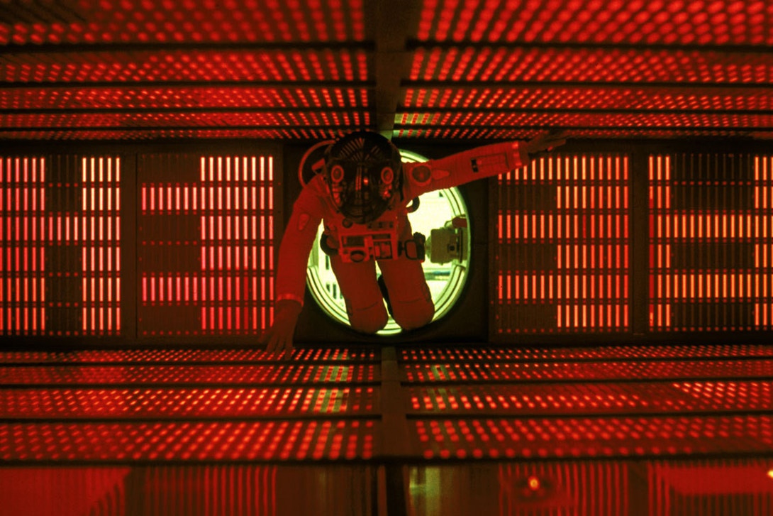 A graphic representation of the HAL 9000 computer, from 2001: A Space Odyssey.
