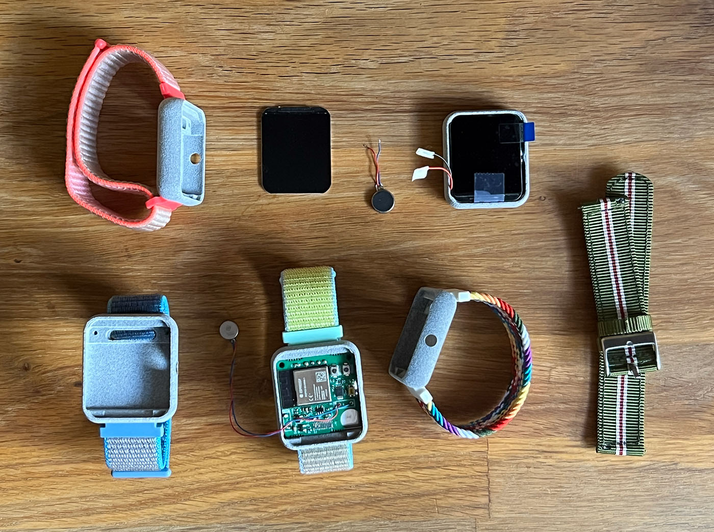 Testing different watch bands